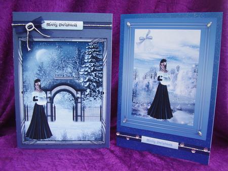 Xmas Card Toppers X2 by Susan van Dijk