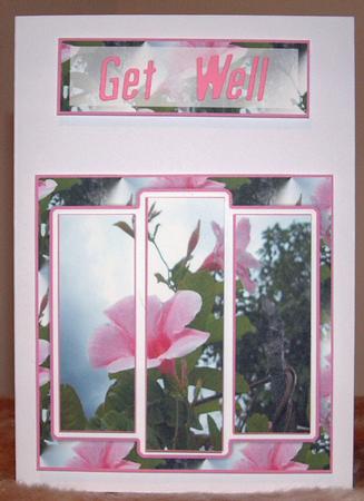 6x6" Stunning Floral Panel Card by Susan Wellhausen