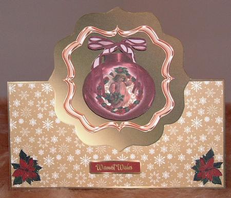Christmas Dl Size Over the Edge Card by Susan Wellhausen