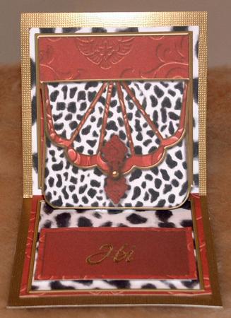 Dalmation Blank Bag Mini 3D Pop-up Card by Susan Wellhausen