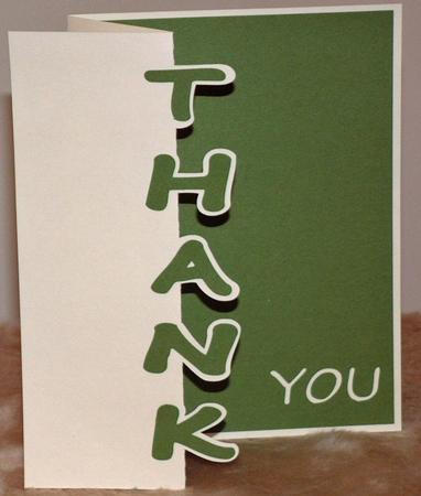 Thank You Foldback Card by Susan Wellhausen