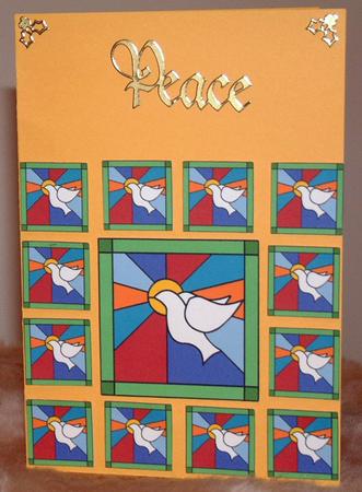 Stained Glass Dove by Susan Wellhausen