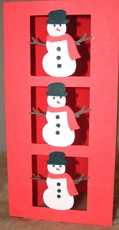 Snowman Dl Card by Susan Wellhausen