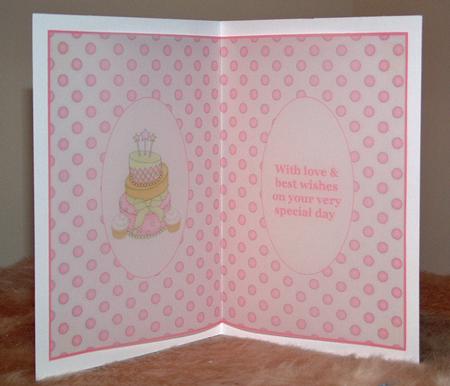 Birthday Cake Cardmaking Insert by Susan Wellhausen