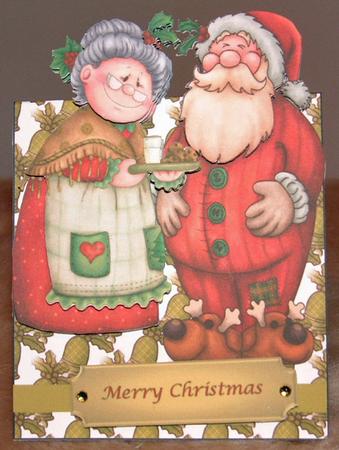 Mr & Mrs Claus Over the Edge by Susan Wellhausen
