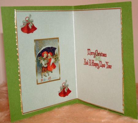 Vintage Christmas Children Insert by Susan Wellhausen