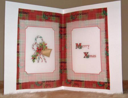 Christmas Greeting Insert by Susan Wellhausen