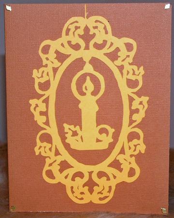 Christmas Candle Topper by Susan Wellhausen