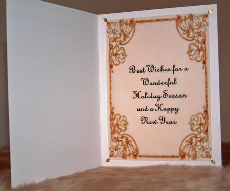 Gold and Brown Fancy Frame Card Fronts by Susan Wellhausen