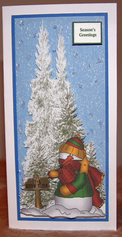Snowman Dl 6 Quick Card by Susan Wellhausen