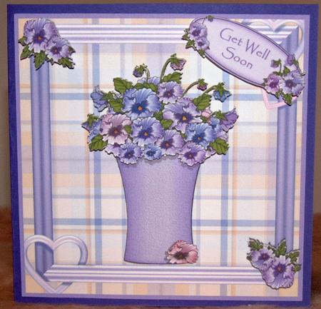 Blue Pansies by Susan Wellhausen