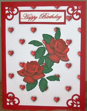Red Plastic Heart Backing Sheet by Susan Wellhausen