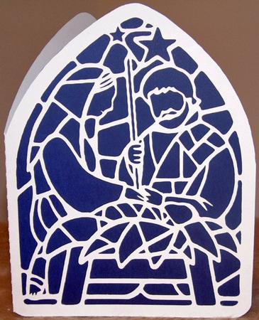 141 Christmas Nativity Church Window by Susan Wellhausen