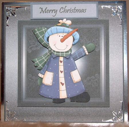 Snowman Waving Hello by Susan Wellhausen