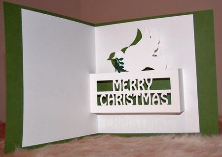 012 Christmas Dove Pop Up by Susan Wellhausen