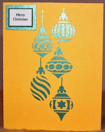 115 Christmas Ornament Card by Susan Wellhausen