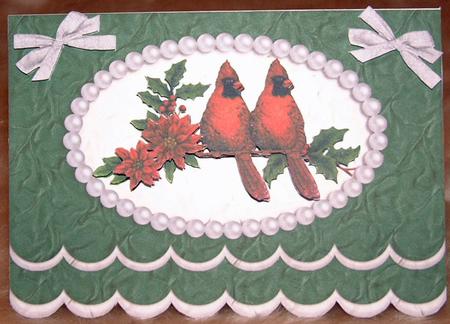 Christmas Birds, Green by Susan Wellhausen