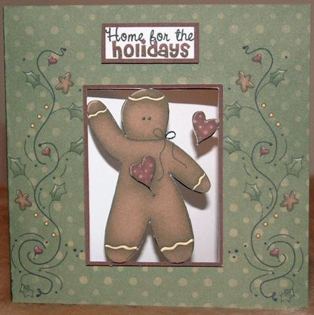 Home for the Holdays Waving Quick Card by Susan Wellhausen