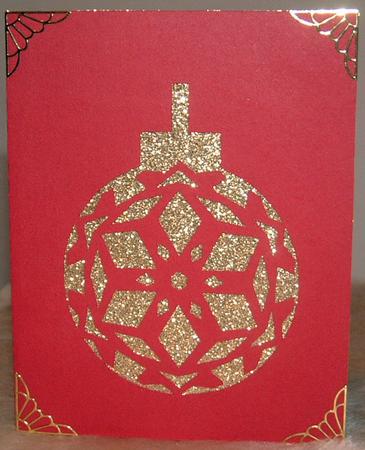 Christmas Bauble and Snowflake by Susan Wellhausen