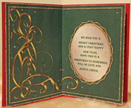 Christmas Insert with Swirls & Oval Frame 4 by Susan Wellhausen
