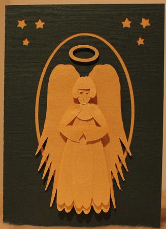 Angel Decoupage Card by Susan Wellhausen