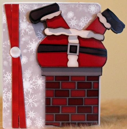 When Santa Got Stuck in the Chimney Over the Edge by Susan Wellhausen