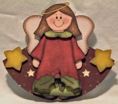 Angel of Christmas Wobble Card by Susan Wellhausen