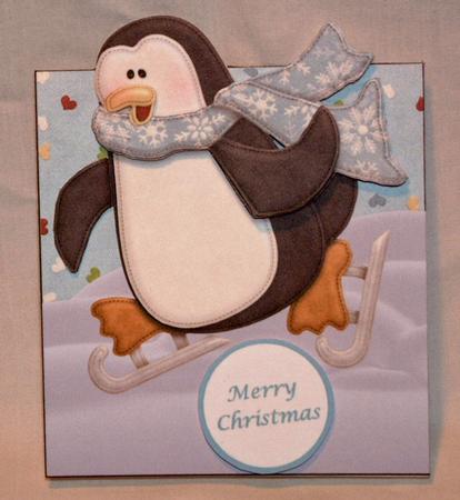 Skating Penguin Over the Edge by Susan Wellhausen