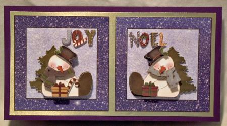 Joy & Noel Snowman Toppers with Layers by Susan Wellhausen