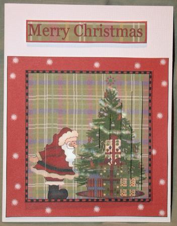 Christmas Busy Time for Santa Topper Sheet by Susan Wellhausen