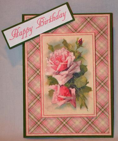 Pink Roses Quick Card by Susan Wellhausen