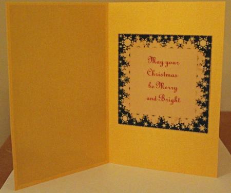 Christmas Blank Insert with Snowflakes 4 by Susan Wellhausen