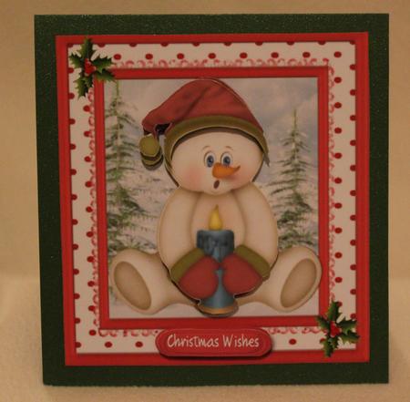 The Cold Snowman Warming His Hands by Susan Wellhausen