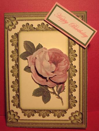 Half-flower Scalloped Frame Blank Cut & Fold Card 1 by Susan Wellhausen