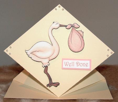 Spring Up Straight Edge Card by Susan Wellhausen