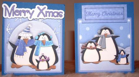 Christmas Penguins Large Toppers with Step by Step by Susan Wellhausen
