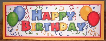 Happy Birthday - Dl Decoupage Card by Susan Wellhausen