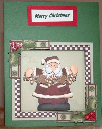 Christmas Santas Here Topper by Susan Wellhausen