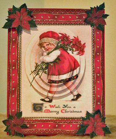 Christmas Girl Framed by Susan Wellhausen