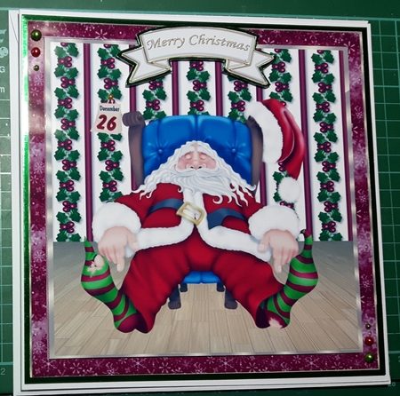 Exhausted Santa - 8x8 Mini Kit by Susan Heanes