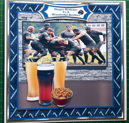 Watching The Rugby With Friends - 8x8 Mini Kit by Susan Heanes