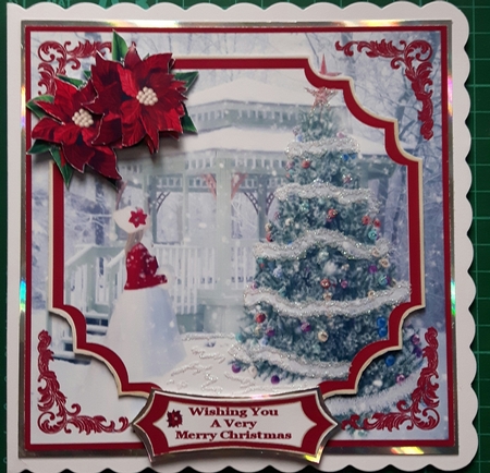 Gazing At The Christmas Tree - 8x8 Mini Kit by Susan Heanes