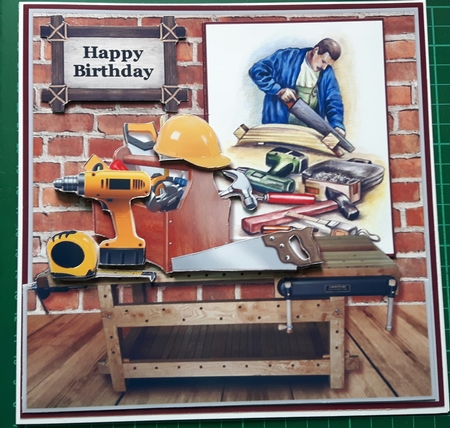 Mr. Fix It  Male Card Mini Kit by Susan Heanes
