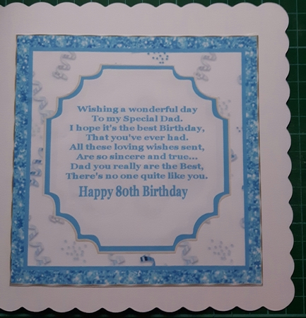 Happy 80th Birthday - 7x7 Mini Kit by Susan Heanes