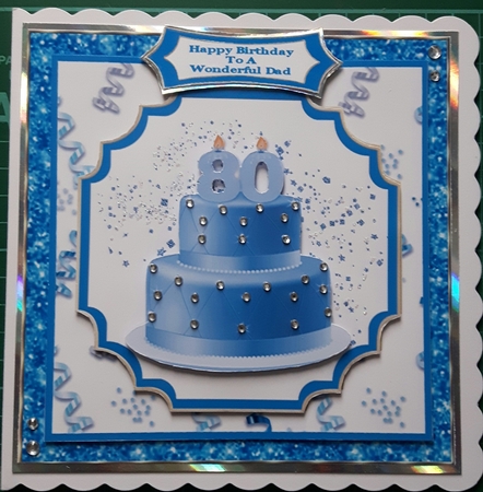 80th Birthday Celebration - 7x7 Mini Kit by Susan Heanes