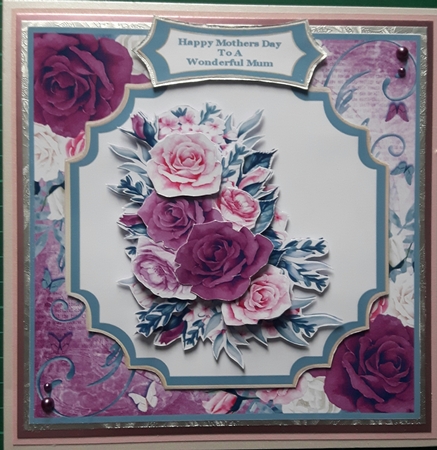 Beautiful Roses For Mothers Day - 7x7 Mini Kit by Susan Heanes