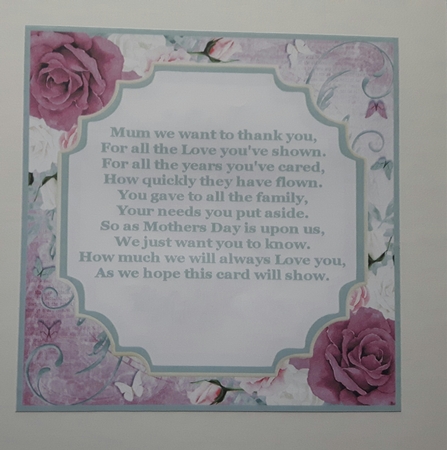 Beautiful Roses For Mothers Day - 7x7 Mini Kit by Susan Heanes