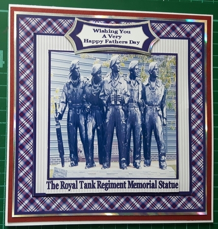 The Royal Tank Regiment Memorial Statue - 7x7 Mini Kit by Susan Heanes