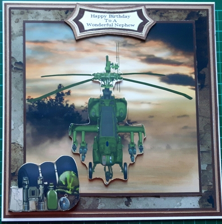 Apache Helicopter Landing - Mini Kit by Susan Heanes