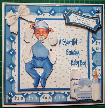 A Beautiful Bouncing Baby Boy - Mini Kit by Susan Heanes